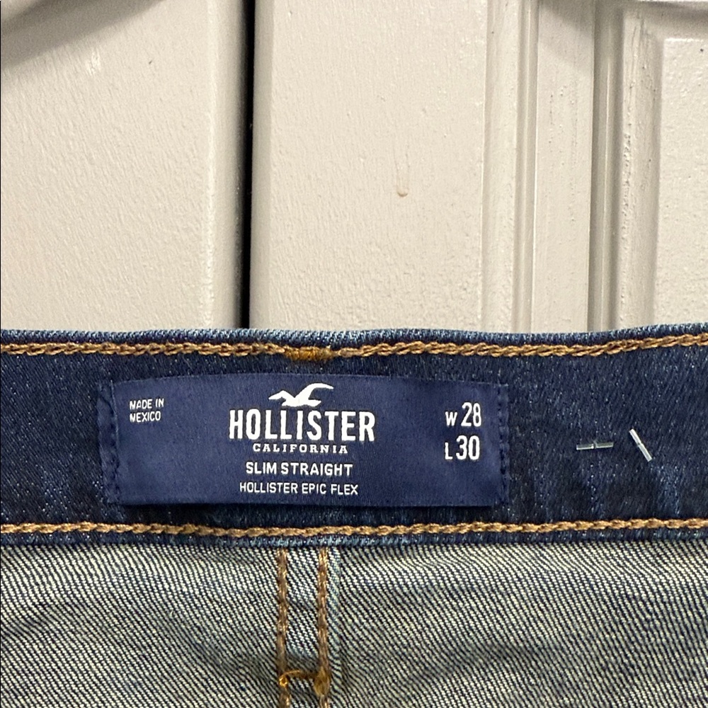 Hollister Dark Wash Straight Jeans - Picture 2 of 9
